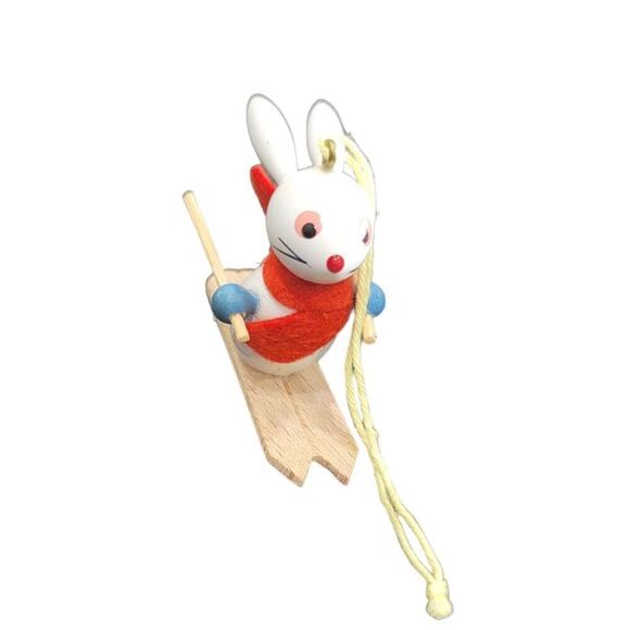 Vintage Goula Made in Spain Mouse Ornaments Set of 2 Hand Painted‎ - Picture 10 of 13